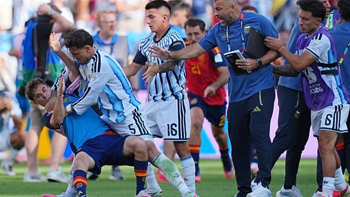 FIFA hands Argentina's Paredes a 10-match ban over world cup final brawl